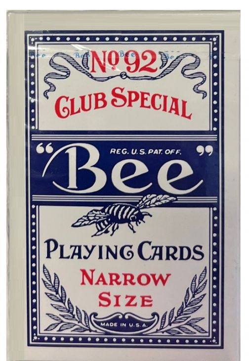 Bee Playing Cards, Bridge Size Regular Index Blue Deck main image